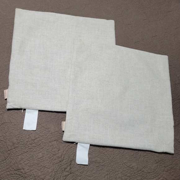 Set of 2 Farmers Market Autumn Harvest Fall accent pillow covers, embroidered - Picture 2 of 10